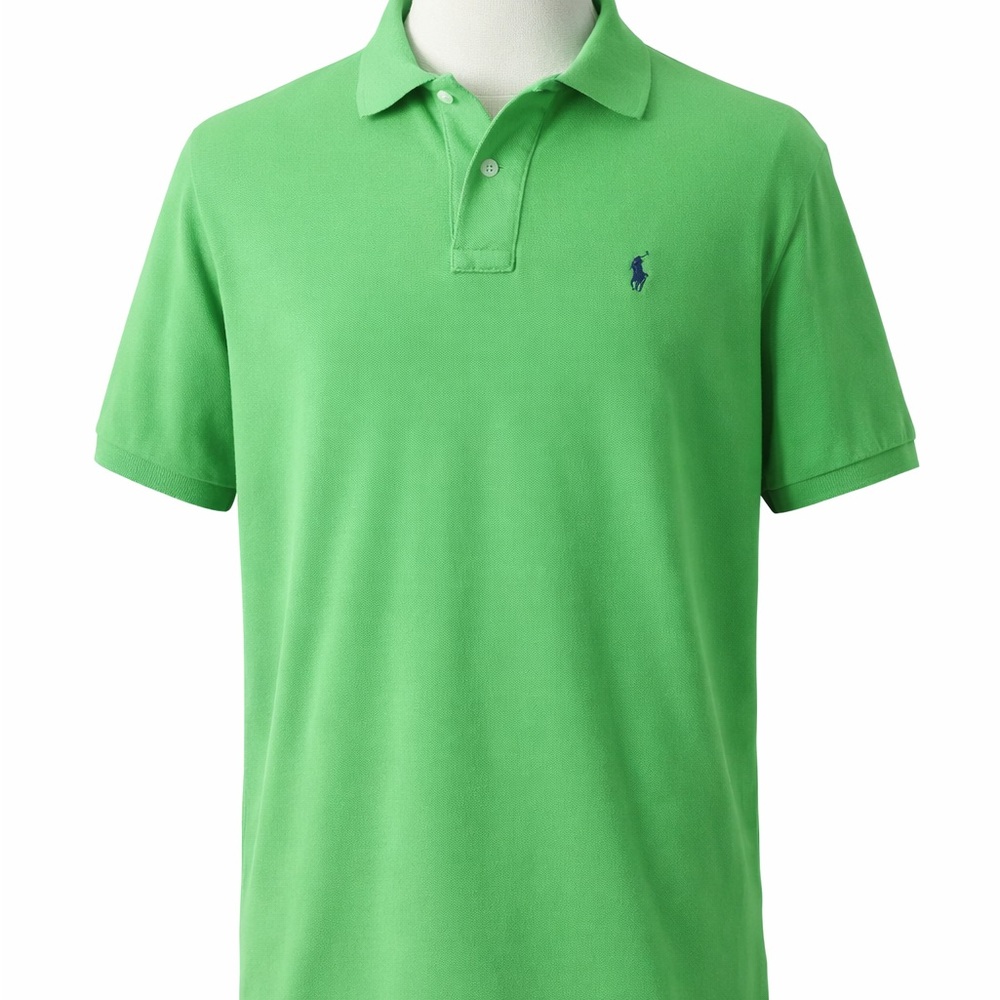 Ralph Lauren Polo Shirt Mens Green Short Sleeve Classic Fit large